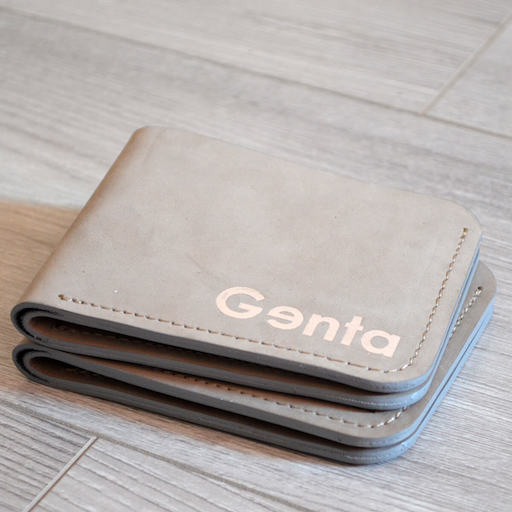 portofele handmade piele barbati gri