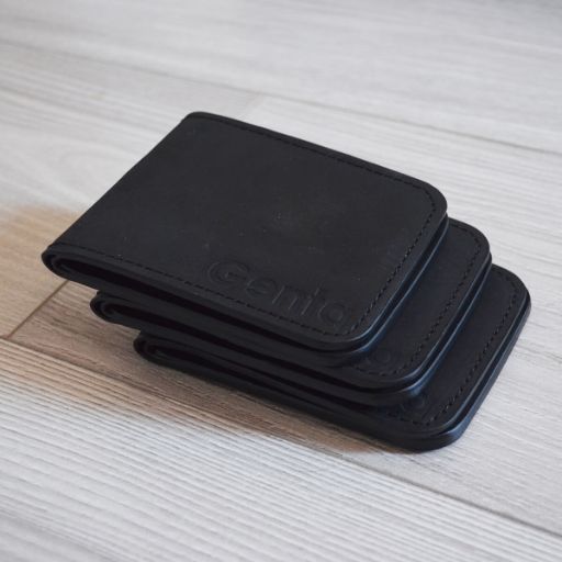 portofel barbati negru personalizat